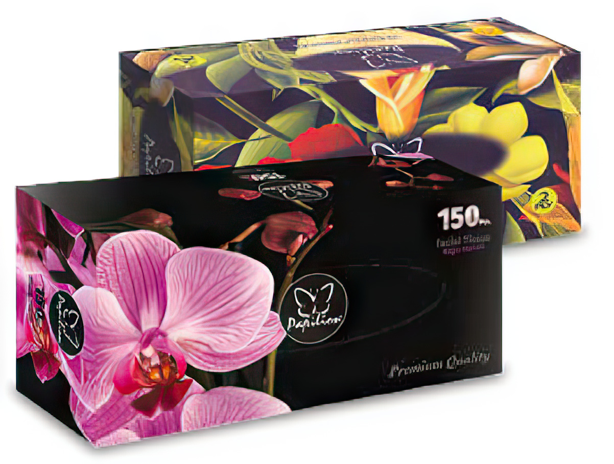 Купить Бумажные платочки Papilion Ароматерапия 150шт, ТМ «Papilion» оптом, в наличии и на заказ