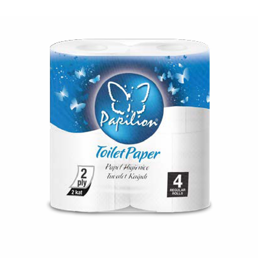 Купить Туалетная бумага Papilion 2 слоя 4 рулона, ТМ «Papilion» оптом, в наличии и на заказ